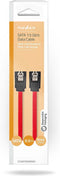 Nedis SATA Kabel - 1.5 Gbps - SATA 7-Pins Female - SATA 7-Pins Female - Vernikkeld - 0.50 m - Plat - PVC - Rood - Doos