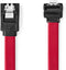 Nedis SATA Kabel - 3 Gbps - SATA 7-Pins Female - SATA 7-Pins Female - Vernikkeld - 0.50 m - Plat - PVC - Rood - Envelop