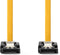Nedis SATA Kabel - 6 Gbps - SATA 7-Pins Female - SATA 7-Pins Female - Vernikkeld - 0.50 m - Plat - PVC - Geel - Doos