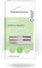 Nedis Satelliet- en Antenne-Adapter - F-Female - IEC (Coax) Female - Vernikkeld - 75 Ohm - Recht - Metaal - Zilver - 1 Stuks - Doos