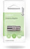 Nedis Satelliet- en Antenne-Adapter - F-Female - IEC (Coax) Male - Vernikkeld - 75 Ohm - Recht - Metaal - Zilver - 1 Stuks - Doos