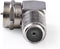 Nedis Satelliet- en Antenne-Adapter - F-Male - F-Female - Vernikkeld - 75 Ohm - 90� Gehoekt - Metaal - Zilver - 1 Stuk - Polybag
