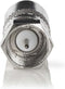 Nedis Satelliet- en Antenne-Adapter - F-Male - IEC (Coax) Male - Vernikkeld - 75 Ohm - Recht - Metaal - Zilver - 1 Stuks - Window Box
