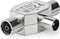 Nedis Satelliet- en Antenne-Adapter - IEC (Coax) Male - 2x Coax Female - Vernikkeld - 75 Ohm - T-Splitter - Metaal - Zilver - 1 Stuks - Envelop