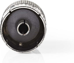 Nedis Satelliet- en Antenne-Adapter - IEC (Coax) Male - IEC (Coax) Female - Vernikkeld - 75 Ohm - Recht - Metaal - Zilver - 1 Stuks - Envelop