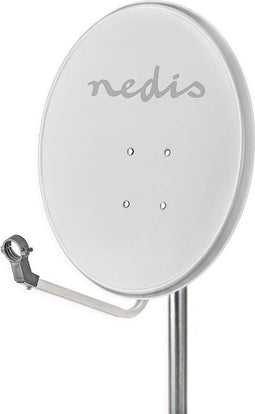 Nedis Satellietschotel - 60.0 cm - Versterking: 37.8 dB - Offset-hoek: 28 ° - Polyester / Staal - Grijs
