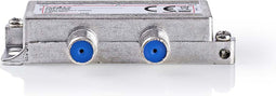 Nedis Satellietsplitter - 5 - 2400 MHz - 11.5 dB - Aantal ingangen: 1 - Outputs: 4 - Impedantie: 75 Ohm - Zink - Zilver