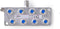 Nedis Satellietsplitter - 5 - 2400 MHz - 18.5 dB - Aantal ingangen: 1 - Outputs: 8 - Impedantie: 75 Ohm - Zink - Zilver