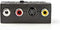 Nedis SCART-Adapter - SCART Male - S-Video Female / 3x RCA Female - Vernikkeld - Schakelbaar - ABS - Zwart - 1 Stuks - Envelop