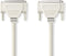 Nedis Seriële Kabel - D-SUB 25-Pins Male - D-SUB 25-Pins Female - Vernikkeld - 5.00 m - Rond - PVC - Ivoor - Polybag