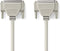 Nedis Seriële Kabel - D-SUB 25-Pins Male - D-SUB 25-Pins Female - Vernikkeld - 5.00 m - Rond - PVC - Ivoor - Polybag