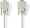 Nedis Seriële Kabel - D-SUB 9-Pins Male - D-SUB 9-Pins Female - Vernikkeld - 10.0 m - Rond - PVC - Ivoor - Polybag