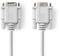 Nedis Seriële Kabel - D-SUB 9-Pins Male - D-SUB 9-Pins Female - Vernikkeld - 10.0 m - Rond - PVC - Ivoor - Polybag