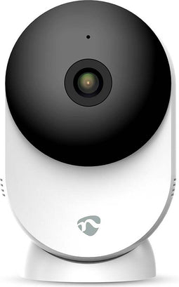 Nedis SmartLife Camera voor Binnen - Wi-Fi - 3MP Full HD 1296p - Cloud Opslag (optioneel) / microSD (niet inbegrepen) / Onvif - Met bewegingssensor - Nachtzicht - Wit