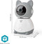 Nedis SmartLife Camera voor Binnen - Wi-Fi - Full HD 1080p - Pan tilt - Cloud Opslag (optioneel) / microSD (niet inbegrepen) - Met bewegingssensor - Nachtzicht - Grijs / Wit