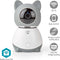 Nedis SmartLife Camera voor Binnen - Wi-Fi - Full HD 1080p - Pan tilt - Cloud Opslag (optioneel) / microSD (niet inbegrepen) - Met bewegingssensor - Nachtzicht - Grijs / Wit