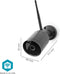 Nedis SmartLife Camera voor Buiten - Wi-Fi - Full HD 1080p - IP65 - Cloud Opslag (optioneel) / microSD (niet inbegrepen) - 12 V DC - Met bewegingssensor - Nachtzicht - Zwart