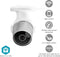 Nedis SmartLife Camera voor Buiten - Wi-Fi - Full HD 1080p - IP65 - Cloud Opslag (optioneel) / microSD (niet inbegrepen) - 12 V DC - Met bewegingssensor - Nachtzicht - Wit / Zilver