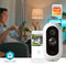 Nedis SmartLife Camera voor Buiten - Wi-Fi - Full HD 1080p - IP65 - Max. batterijduur: 6 Maanden - Cloud Opslag (optioneel) / microSD (niet inbegrepen) - 5 V DC - Met bewegingssensor - Nachtzicht - Wit