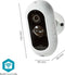Nedis SmartLife Camera voor Buiten - Wi-Fi - Full HD 1080p - IP65 - Max. batterijduur: 6 Maanden - Cloud Opslag (optioneel) / microSD (niet inbegrepen) - 5 V DC - Met bewegingssensor - Nachtzicht - Wit