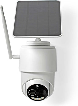 Nedis SmartLife Camera voor Buiten - Wi-Fi - Full HD 1080p - Pan tilt - IP65 - Max. batterijduur: 5 Maanden - Cloud Opslag (optioneel) / microSD (niet inbegrepen) - 5 V DC - Met bewegingssensor