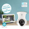 Nedis SmartLife Camera voor Buiten - Wi-Fi - Full HD 1080p - Pan tilt - IP65 - Cloud Opslag (optioneel) / Intern 16 GB - 12 V DC - Met bewegingssensor - Nachtzicht - Wit