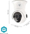 Nedis SmartLife Camera voor Buiten - Wi-Fi - Full HD 1080p - Pan tilt - IP65 - Cloud Opslag (optioneel) / Intern 16 GB - 12 V DC - Met bewegingssensor - Nachtzicht - Wit