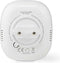 Nedis SmartLife Gasdetector - Zigbee 3.0 - Netvoeding - Levenscyclus sensor: 5 Jaar - EN 50194-1:2009 - Android™ / IOS - Met testknop - 75 dB - Wit