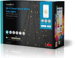 Nedis SmartLife-kerstverlichting - Boom - Wi-Fi - Warm Wit - 200 LED's - 20.0 m - 10 x 2 m - Android / IOS