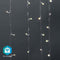 Nedis SmartLife-kerstverlichting - Gordijn - Wi-Fi - Warm tot Koel Wit - 200 LED's - 3 m - Android / IOS