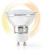 Nedis SmartLife LED Bulb - Wi-Fi - GU10 - 330 lm - 5 W - Warm Wit - 1800 - 2700 K - Energieklasse: A+ - Android & iOS - Diameter: 50 mm - PAR16