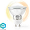 Nedis SmartLife LED Bulb - Wi-Fi - GU10 - 330 lm - 5 W - Warm Wit - 1800 - 2700 K - Energieklasse: A+ - Android & iOS - Diameter: 50 mm - PAR16