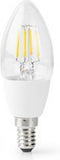 Nedis SmartLife LED Filamentlamp - Wi-Fi - E14 - 400 lm - 5 W - Warm Wit - 2700 K - Glas - Android / IOS - Kaars - 1 Stuks