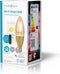 Nedis SmartLife LED Filamentlamp - Wi-Fi - E14 - 470 lm - 4.9 W - Warm Wit - 1800 - 3000 K - Glas - Android / IOS - Kaars - 1 Stuks