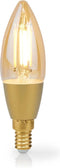 Nedis SmartLife LED Filamentlamp - Wi-Fi - E14 - 470 lm - 4.9 W - Warm Wit - 1800 - 3000 K - Glas - Android / IOS - Kaars - 1 Stuks