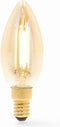 Nedis SmartLife LED Filamentlamp - Wi-Fi - E14 - 470 lm - 4.9 W - Warm Wit - 1800 - 3000 K - Glas - Android / IOS - Kaars - 1 Stuks