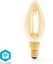 Nedis SmartLife LED Filamentlamp - Wi-Fi - E14 - 470 lm - 4.9 W - Warm Wit - 1800 - 3000 K - Glas - Android / IOS - Kaars - 1 Stuks