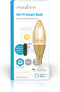 Nedis SmartLife LED Filamentlamp - Wi-Fi - E14 - 470 lm - 4.9 W - Warm Wit - 1800 - 3000 K - Glas - Android / IOS - Kaars - 1 Stuks