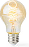Nedis SmartLife LED Filamentlamp - Wi-Fi - E27 - 360 lm - 4.9 W - Warm tot Koel Wit - 1800 - 6500 K - Glas - Android / IOS - Peer - 1 Stuks