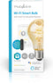 Nedis SmartLife LED Filamentlamp - Wi-Fi - E27 - 360 lm - 4.9 W - Warm tot Koel Wit - 1800 - 6500 K - Glas - Android / IOS - Peer - 1 Stuks