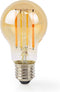 Nedis SmartLife LED Filamentlamp - Wi-Fi - E27 - 806 lm - 7 W - Warm Wit - 1800 - 3000 K - Glas - Android / IOS - Peer - 1 Stuks