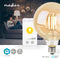 Nedis SmartLife LED Filamentlamp - Wi-Fi - E27 - 806 lm - 7 W - Warm Wit - 1800 - 3000 K - Glas - Android / IOS - Globe - 1 Stuks