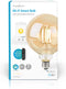 Nedis SmartLife LED Filamentlamp - Wi-Fi - E27 - 806 lm - 7 W - Warm Wit - 1800 - 3000 K - Glas - Android / IOS - Globe - 1 Stuks