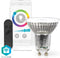 Nedis SmartLife LED Spot - Wi-Fi - GU10 - 345 lm - 5 W - RGB / Warm tot Koel Wit - 2700 - 6500 K - Energieklasse: G - Android / IOS - PAR16 - 1 Stuks