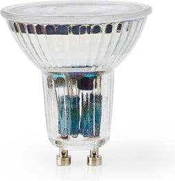 Nedis SmartLife LED Spot - Wi-Fi - GU10 - 345 lm - 5 W - Warm tot Koel Wit - 2700 - 6500 K - Energieklasse: G - Android / IOS - PAR16 - 1 Stuks