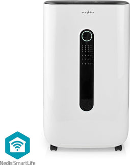 Nedis SmartLife Luchtontvochtiger - Wi-Fi - 20 l/Dag - Ontvochtiging / Continu / Was drogen / Ventilatie - Android / IOS - Regelbare hygrostaat - 195 m³/h