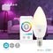 Nedis SmartLife Multicolour Lamp - Wi-Fi - E14 - 470 lm - 4.9 W - RGB / Warm tot Koel Wit - 2700 - 6500 K - Android / IOS - Kaars - 1 Stuks