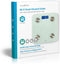 Nedis SmartLife Personenweegschaal - Wi-Fi - BMR / Botten / Gewicht / Spieren / Vet / Water - 8 - Piekbelasting: 180 kg - Android / IOS - Glas - Wit
