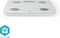 Nedis SmartLife Personenweegschaal - Wi-Fi - BMR / Botten / Gewicht / Spieren / Vet / Water - 8 - Piekbelasting: 180 kg - Android / IOS - Glas - Wit