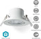 Nedis SmartLife Plafondlamp - Wi-Fi - Warm tot Koel Wit - Rond - Diameter: 52 mm - 360 lm - 2700 - 6500 K - IP20 - Energieklasse: F - Android / IOS